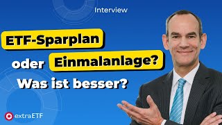 ETFSparplan oder Einmalanlage Wie am besten anlegen [upl. by Sammy18]