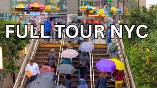 4K  NEW YORK CITY WALKING TOUR  Lincoln Center Central Park South Plaza Hotel [upl. by Nwhas]