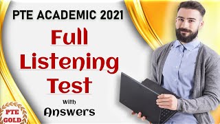 PTE Academic Listening Test with Answers  March 2021 [upl. by Lubbock]