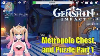 Metropole Chest and Puzzle Part 1 Milameowz  Genshin Impact [upl. by Elazaro]