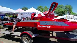 Inboard Hydroplane Pit Tour  Western Divisional Championship Racing [upl. by Coppins]