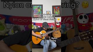 Nylon vs steel string cutaway guitar edition [upl. by Findley984]