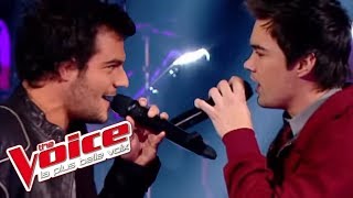 Imagine Dragons – Radioactive  Amir Haddad VS François Lachance  The Voice France 2014  Battle [upl. by Orion894]