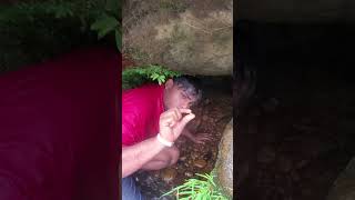 Diamond Luck in a River Cave 😲😲😲 diamond digging hunting gemstones preciousstones [upl. by Eilrahc]