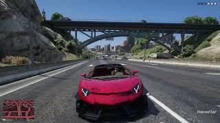 GTA 5 PC RDE PEV Course poursuite 3 ⭐️ Lamboghini [upl. by Gae858]