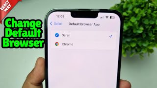 How To Change Default Browser On iPhone [upl. by Notnel]