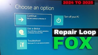 Fixed  Choose an Option Loop windows 10 Problem solved [upl. by Inobe]