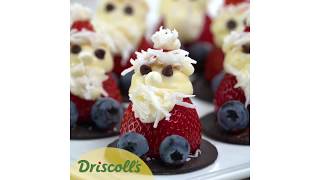 Strawberry Santas Recipe  Driscoll’s [upl. by Aiker887]