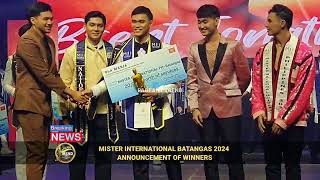 Mister International Philippines Batangas 2024 Announcement of Winners [upl. by Anavas]