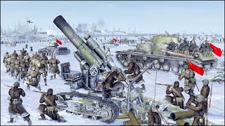 SOVIET WINTER ASSAULT  MANNERHEIM LINE DEFENSE  FINNISH TALVISOTA [upl. by Fabrin]