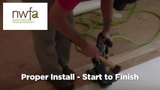 How To Properly Install Hardwood Flooring [upl. by Raul559]