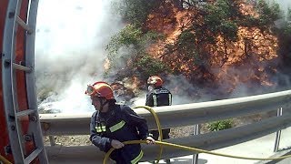 Bomberos Mijas Incendios en Calanova y Club la Costa 2014 By Lolo [upl. by Aziram]