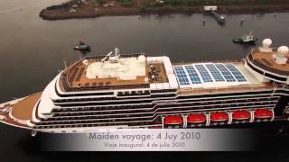 MS Nieuw Amsterdam  Cruise Ship in Guatemala via drone [upl. by Adnylem]