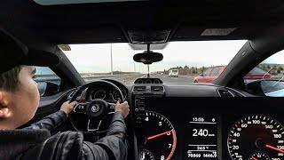 240KMH BASTIM  VW SCIROCCO 14 TSI 160HP TOP SPEEDACCELERATION [upl. by Nive500]