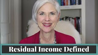 Residual Income Defined [upl. by Les449]