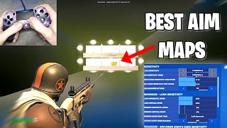 Best Maps To Improve Your Aim in Fortnite  Updated Controller Settings for Aimbot [upl. by Ashlie]