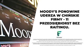 Moodys ponowine uderza w chińskie firmy  11 przedsiębiorst bez raitingu [upl. by Jesh]