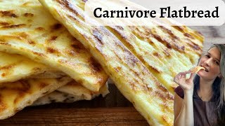 Carnivore AND Keto Flatbread  make it with only 3 INGREDIENTS [upl. by Odrarej676]