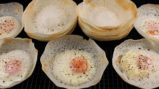 HOPPERS RECIPE  HOW TO MAKE HOPPER EASILY  EGG HOPPERS  APPA RECIPE  BEST HOPPERS RECIPE [upl. by Annauqaj]