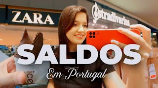 VLOG SALDOS em Portugal ZARA HampM STRADIVARIUS SPORTZONE cabelos brancos e lavando a roupa suja [upl. by Shapiro391]