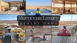 Stunning Luxury Desert Camp 🏜️🌴 in Moroccos Hidden Gem  Marrakech Berber Experience Vlog 🇲🇦 [upl. by Linetta]