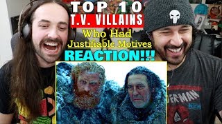 TOP 10 TV VILLAINS Who Had Justifiable Motives  REACTION [upl. by Howlend]