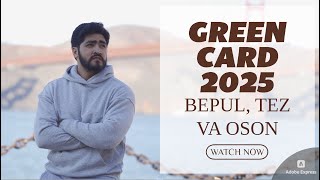 GREEN CARD 2025 TEZ XATOSIZ ANKETA TOLDIRISH DVLOTTERY 2025 REGISTRATION [upl. by Helas]