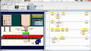 Diagrama de Escalera Simulación del Silo en LogixPro [upl. by Oidualc]