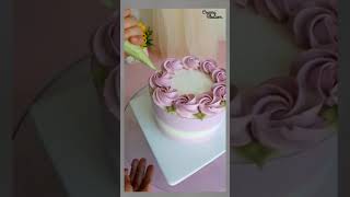 Simple Cake Decorating Ideas cake cakedecorating cakedesign shorts shortsvideo short [upl. by Nylacaj812]