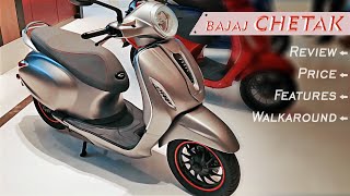 2019 Bajaj Chetak Electric Scooter Review  Price  Features riderVEERJI [upl. by Norval]