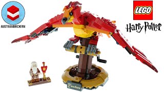 LEGO Harry Potter 76394 Fawkes Dumbledore’s Phoenix  Lego Speed Build Review [upl. by Ajup]