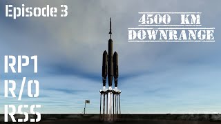 4500 km Downrange  Episode 3  RP1 RO RSS Playthrough  Kerbal Space Program [upl. by Arved]