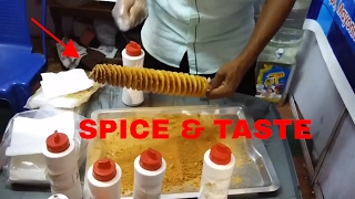 Making of Spiral masala potatoes [upl. by Guise]