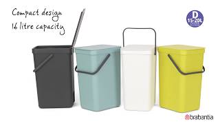 Brabantia Sort amp Go waste bins for easy waste separating  Brabantia [upl. by Eislek]