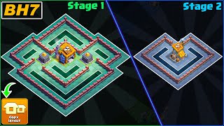 NEW BEST BH7 Base 2 Stage 2023 COPY Link  Builder Hall 7 Base  Clash of Clans [upl. by Ateinotna]