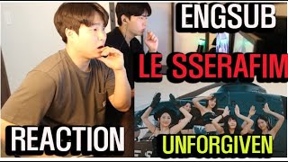 LE SSERAFIM 르세라핌 UNFORGIVEN OFFICIAL MV REACTION [upl. by Noynek406]