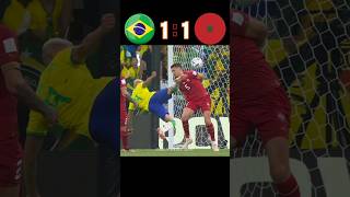 Brazil 🆚️ Morocco 32 Imaginary match highlights shorts football youtube ronaldo Neymar jr [upl. by Lihka]