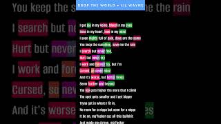 Lil Wayne  Drop the World  Rhymes Highlighted [upl. by Jacob790]