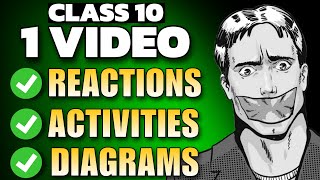 1 video 40 MARKS🔥 Class 10 Science ReactionsActivitiesDiagrams in 1 SHOT🔥 [upl. by Legyn]