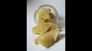 How to make Candied Ginger  Crystallized Ginger amp Ginger Simple Syrup [upl. by Kelsy]