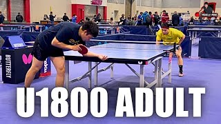 Josh Zhou 1659 vs Jack Qin 1744 I US Open  U1800 SE [upl. by Aremat]