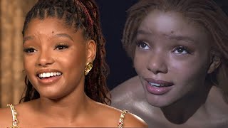 The Little Mermaid Halle Bailey Breaks Down Biggest Changes From Animated Film Exclusive [upl. by Eniamaj]