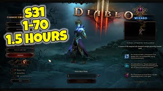 Level a Wizard in 15 hrs Diablo 3 Season 31 Starter Guide [upl. by Sontag]