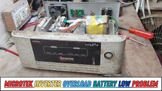 Microtek inverter overload battery low problem  Microtek inverter Overload microtek inverter [upl. by Bonnell]