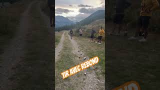 Pétanque avec rebond dans les Alpes boule petanque [upl. by Hagood]