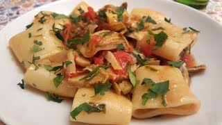 Paccheri con Carciofi Pasta con i Carciofi Pasta with Artichokes [upl. by Hank]