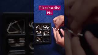 Metal puzzle V and O shape Solving trending viralshort shorts metal viralvideo shortsvideo [upl. by Audi]