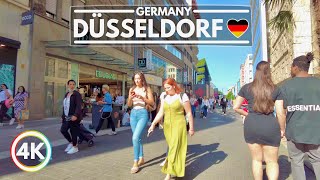 Düsseldorf Germany in Summer 2022 A Beautiful and Enchanting City 4K Walking Tour [upl. by Eugenio773]