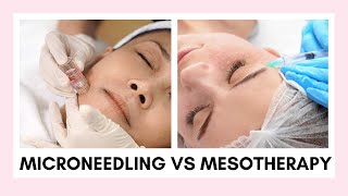 The Difference Between Microneedling amp Mesotherapy  Treat Acne Scars Stretchmarks Dehydrated Skin [upl. by Akeim]