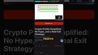 Crypto Profits Simplified Brainstorming the Exit Strategy [upl. by Ahseym]